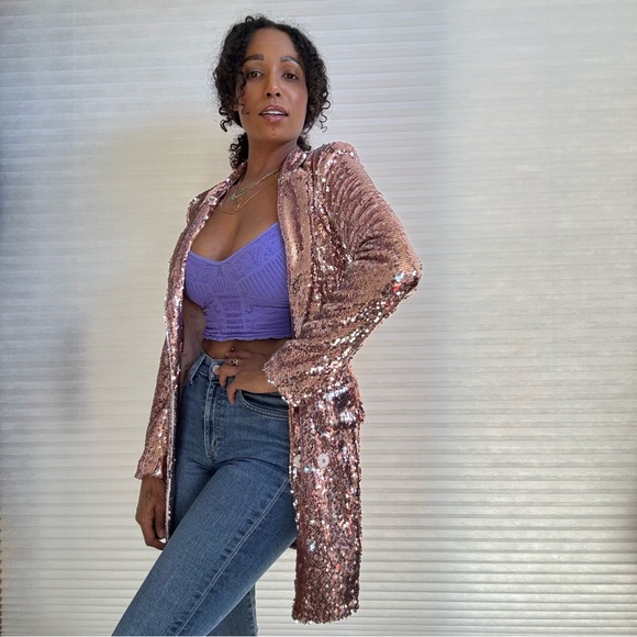 Endless Rose Sequin Blazer Jacket - Picture 8 of 17